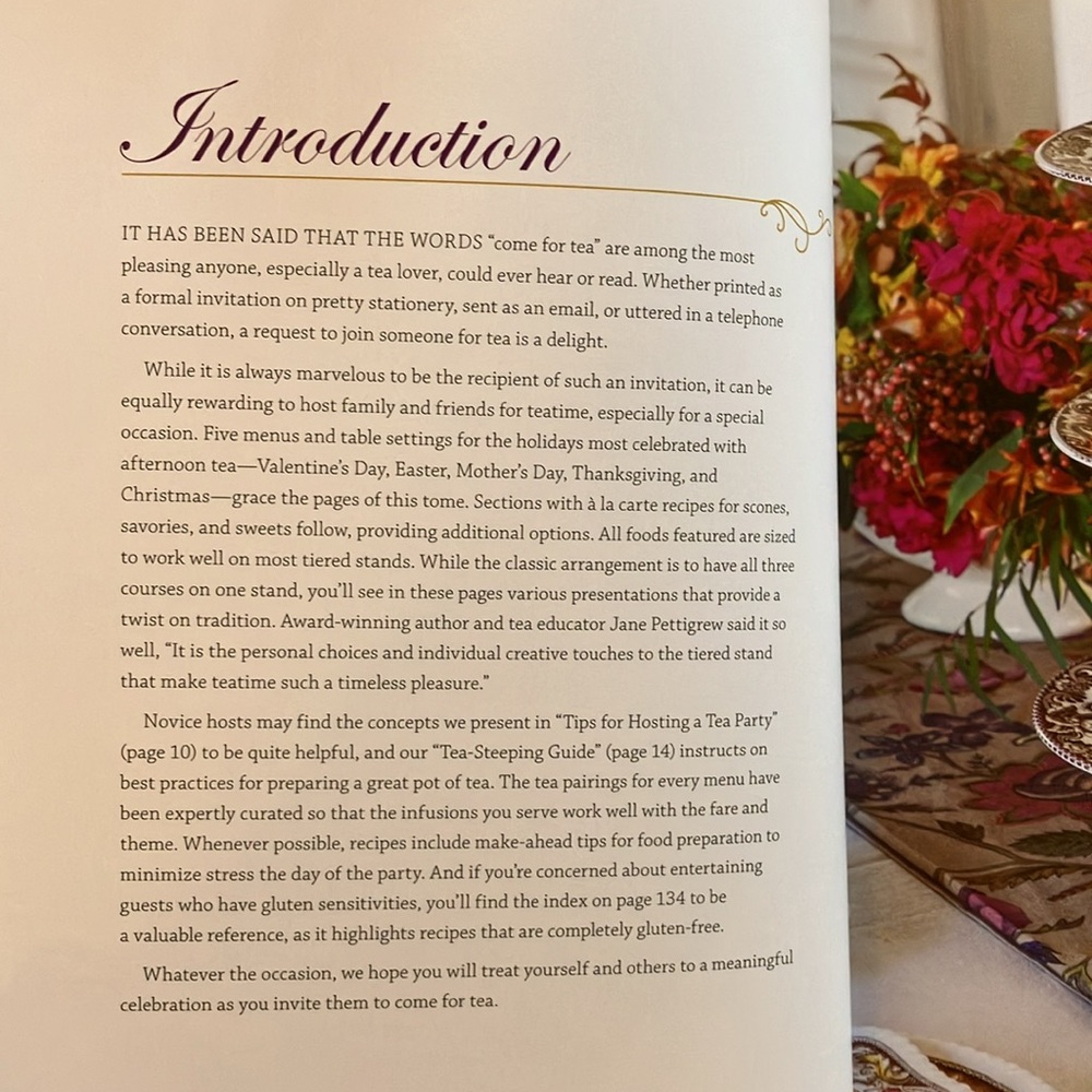 NWOT Gorgeous “Come for Tea” 🫖 Recipe Book - Picture 6 of 12